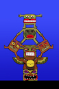 Cartoon: Cheerleaders Totem... (small) by berk-olgun tagged cheerleaders,totem