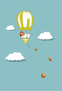 Cartoon: Chicken Balloon... (small) by berk-olgun tagged chicken,balloon