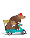 Cartoon: Circus Bear... (small) by berk-olgun tagged circus,bear