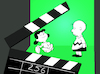 Cartoon: Clapperboard... (small) by berk-olgun tagged clapperboard