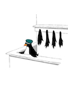 Cartoon: Cloakroom... (small) by berk-olgun tagged cloakroom