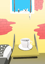 Cartoon: Coffee Fortune... (small) by berk-olgun tagged coffee,fortune