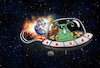 Cartoon: Cool Alien... (small) by berk-olgun tagged cool,alien