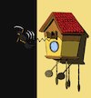 Cartoon: Cuckoo Clock... (small) by berk-olgun tagged cuckoo,clock