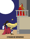 Cartoon: Cyrano de Bergerac... (small) by berk-olgun tagged cyrano,de,bergerac