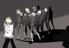 Cartoon: Death of the Mime... (small) by berk-olgun tagged death,of,the,mime