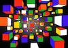 Cartoon: Demoralisation... (small) by berk-olgun tagged rubik,cube