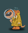 Cartoon: Detective Dog... (small) by berk-olgun tagged detective,dog