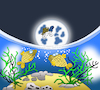 Cartoon: Escape From Aquarium... (small) by berk-olgun tagged escape,from,aquarium