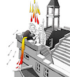 Cartoon: Escher Castle... (small) by berk-olgun tagged escher,castle