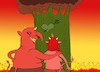 Cartoon: Evil in Love... (small) by berk-olgun tagged evil,in,love