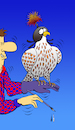 Cartoon: Falcon Hood... (small) by berk-olgun tagged falcon,hood