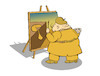 Cartoon: Fat Dali... (small) by berk-olgun tagged fat,dali