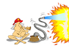 Cartoon: Firefighter... (small) by berk-olgun tagged firefighter