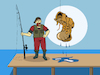 Cartoon: Fisherman... (small) by berk-olgun tagged fisherman