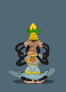 Cartoon: Goddess of Monkeys... (small) by berk-olgun tagged goddess,of,monkeys