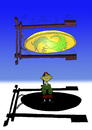 Cartoon: GONG... (small) by berk-olgun tagged gong