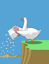 Cartoon: Goose... (small) by berk-olgun tagged ashes