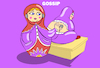 Cartoon: Gossip... (small) by berk-olgun tagged gossip