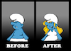 Cartoon: Grouchy Smurf... (small) by berk-olgun tagged grouchy,smurf