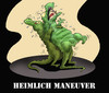 Cartoon: Heimlich Maneuver... (small) by berk-olgun tagged heimlich,maneuver