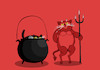 Cartoon: Hell Cat... (small) by berk-olgun tagged hell,cat
