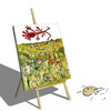 Cartoon: Hieronymus Bosch.. (small) by berk-olgun tagged bosch