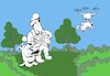 Cartoon: Hunting Dog... (small) by berk-olgun tagged drone