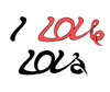 Cartoon: I LOVE 2013... (small) by berk-olgun tagged love,2013