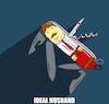 Cartoon: Ideal Husband... (small) by berk-olgun tagged ideal,husband