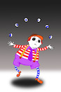 Cartoon: Juggler... (small) by berk-olgun tagged juggler