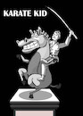 Cartoon: Karate Kid... (small) by berk-olgun tagged karate,kid