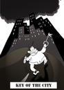 Cartoon: KEY OF THE CITY... (small) by berk-olgun tagged key,of,the,city