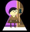 Cartoon: Keyhole Girls... (small) by berk-olgun tagged keyhole,girls