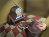 Cartoon: Keyhole Tv... (small) by berk-olgun tagged keyhole,tv