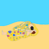 Cartoon: Klimt at the Beach... (small) by berk-olgun tagged cpr