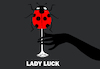 Cartoon: Lady Luck... (small) by berk-olgun tagged lady,luck