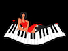 Cartoon: Laying on Piano... (small) by berk-olgun tagged laying,on,piano