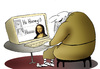 Cartoon: Leonardo at Chat... (small) by berk-olgun tagged leonardo,at,chat