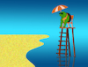 Cartoon: Lifeguard... (small) by berk-olgun tagged lifeguard