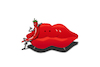 Cartoon: Lip Chair... (small) by berk-olgun tagged lip,chair