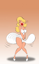 Cartoon: Marilyn Mole... (small) by berk-olgun tagged marilyn,mole