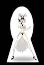 Cartoon: Mata Hari vs James Bond.. (small) by berk-olgun tagged mata,hari,vs,james,bond