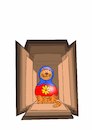 Cartoon: Matryoshka Cat... (small) by berk-olgun tagged matryoshka,cat