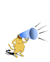 Cartoon: Megaphone... (small) by berk-olgun tagged megaphone