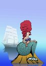 Cartoon: Mermaid 1685... (small) by berk-olgun tagged mermaid,1685