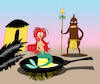 Cartoon: Mermaid... (small) by berk-olgun tagged mermaid