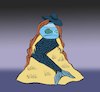 Cartoon: Mermaid... (small) by berk-olgun tagged magritte