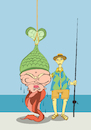 Cartoon: Mermaid... (small) by berk-olgun tagged mermaid