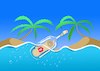 Cartoon: Message in a Bottle... (small) by berk-olgun tagged message,in,bottle